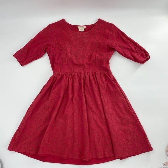 Mata Traders Dresses & Skirts - Mata Traders Y2K 90s red lace 100%‎ Cotton made in India Whimsigoth red dress